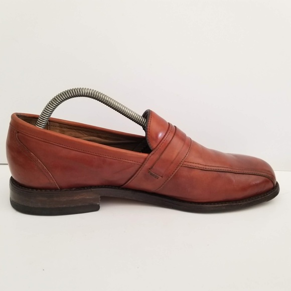 Vintage FOOTJOY Classics USA Mens Dress Shoes Brown Leather Bicycle Toe Size 9.5